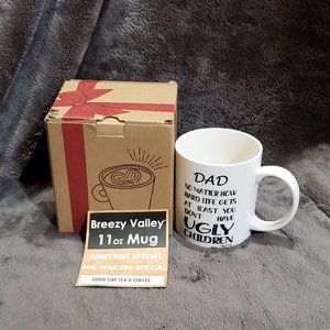 Breezy Valley 11 oz Coffee/Tea Mug Best Humor Gift for DAD "I Love You"